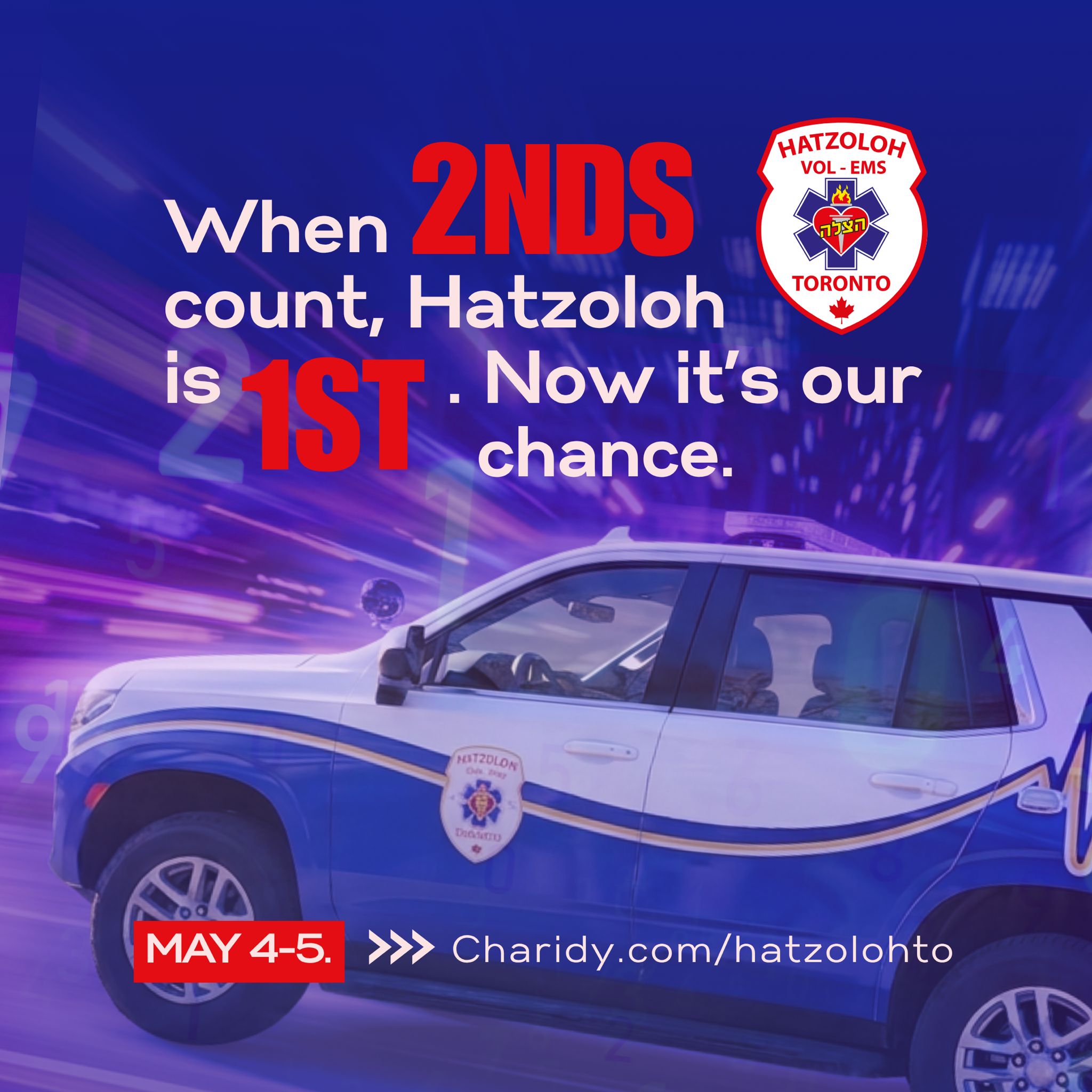 Hatzoloh Toronto May 4-5 Campaign